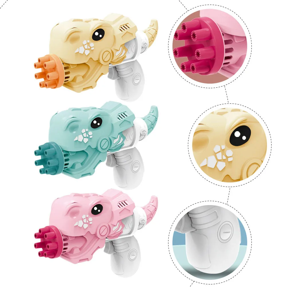 3Pcs Children Bubble Machine Electric Bubble Blower Lovely Design Bright Color Durable Plastic Material Kids Party Favorite