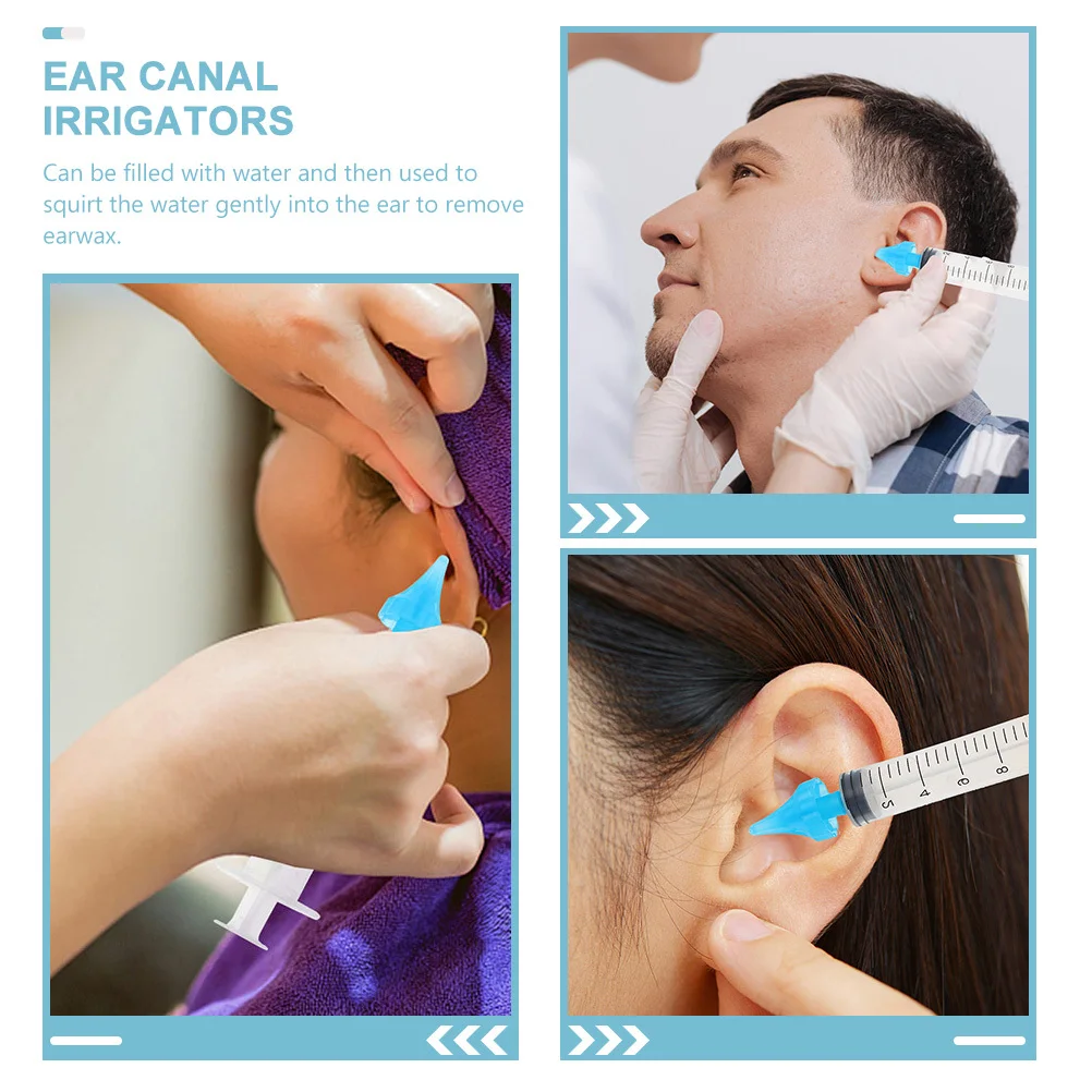 4Pcs Ohr Reinigung Gadget Ohr Irrigator Ohrenschmalz Entfernung Bewässerung Rohre Glatte Ausgestellte Spitze Sanfte Pflege Krieg Waschmaschine