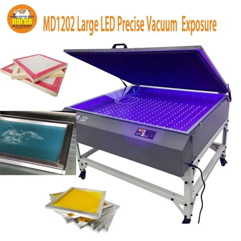 Large Exposure Area 800*1000mm Fluorescent Screen Printing UV Lamp LED Precise Vacuum Exposure Unit Machine