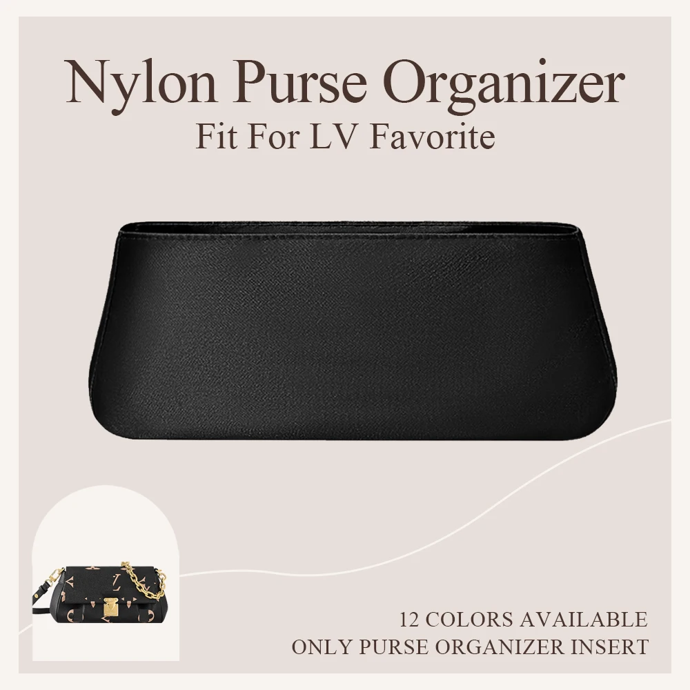 

Nylon Purse Organizer Insert Fit for LV Favorite Handbag Cosmetics Inner Liner Bag Small Inside Storage Bag Lightweight Insert