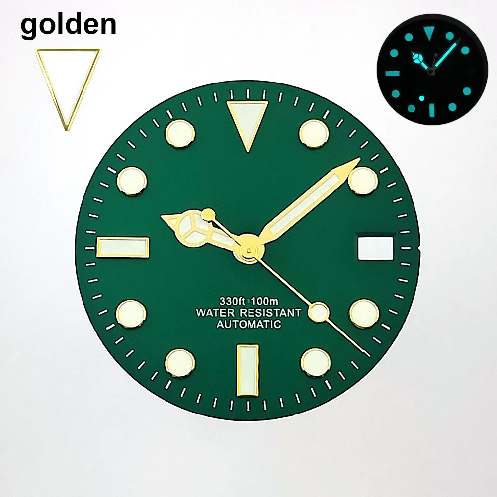 40,5-mm-Gehäuse für mechanische Uhren, passend für NH35- und NH36-Uhrwerke, Saphirglas, SUB-Edelstahlgehäuse in Gold, Uhrenteile und -zubehör. – Detail 11