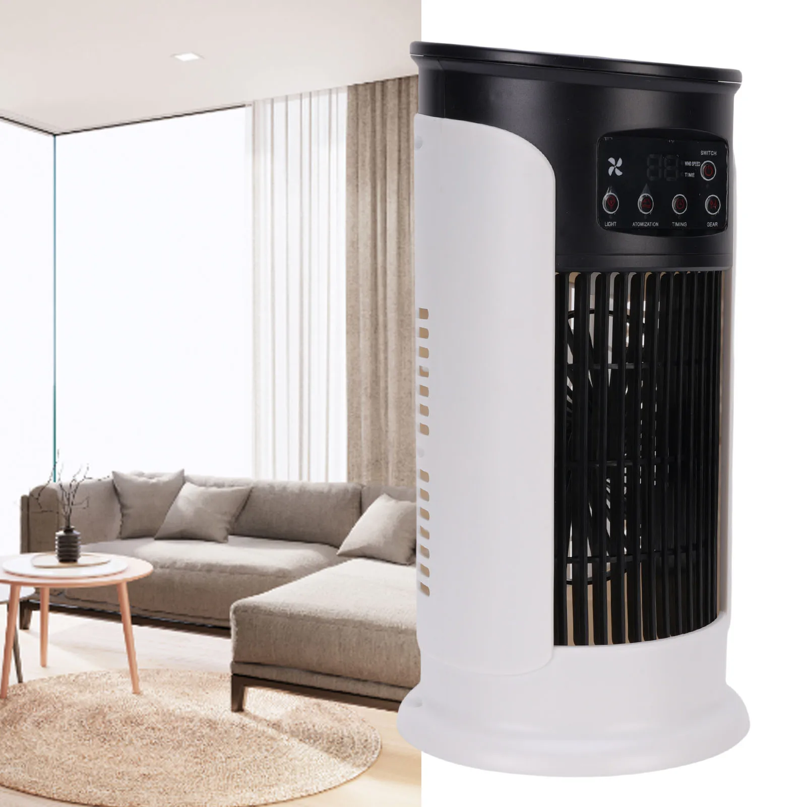 

3 в 1 испарительный воздухоохладитель USB портативный кондиционер 300 мл тихий персональный охлаждающий вентилятор резервуар для воды с таймером для дома