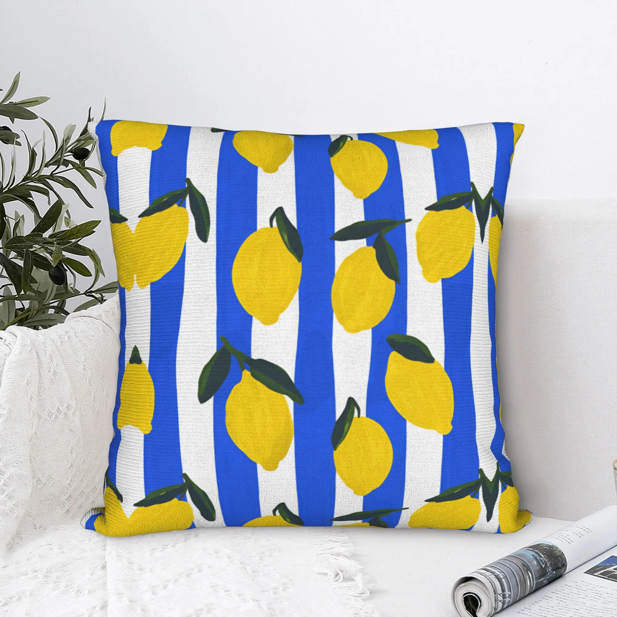 Pillow Cover Lemon  Funny Pillow Case For Wedding Party Home Decor Pillowcases