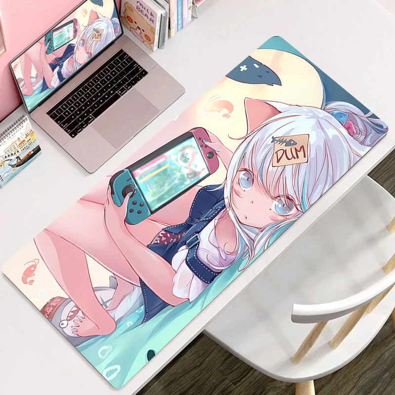 

Hololive Hakui Koyori Kawaii Table Mat Girl Bedroom Desk Decor Extended Mouse Pad Anime Cartoon Office Deskpad Pink Large Carpet