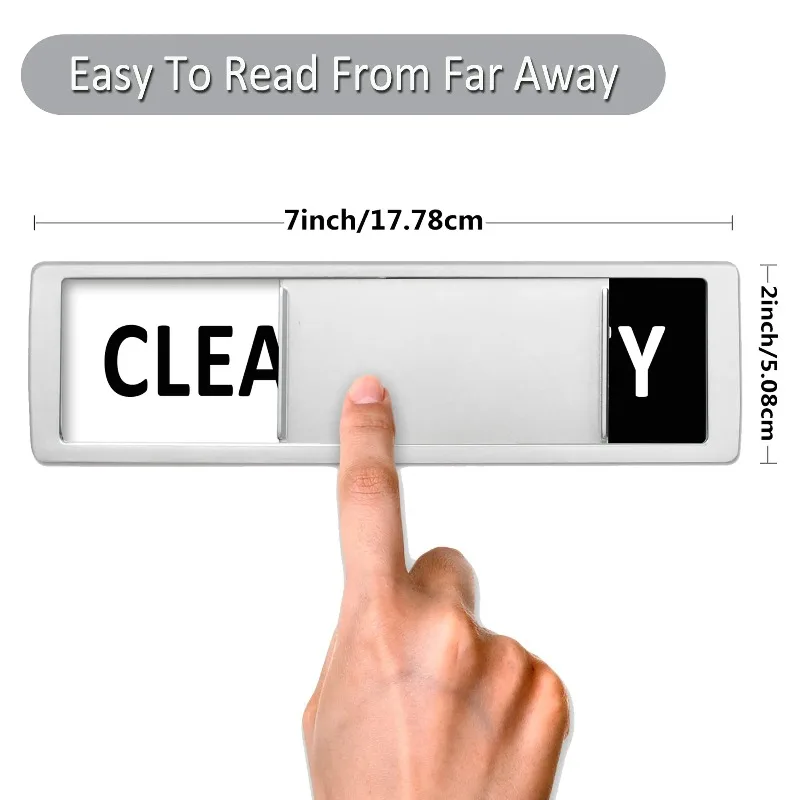 Clean Dirty Dishwasher Magnet Sign Shutter Slide Magnets Optional Adhesive or Magnetic Kitchen Decor Easy Read Indicator