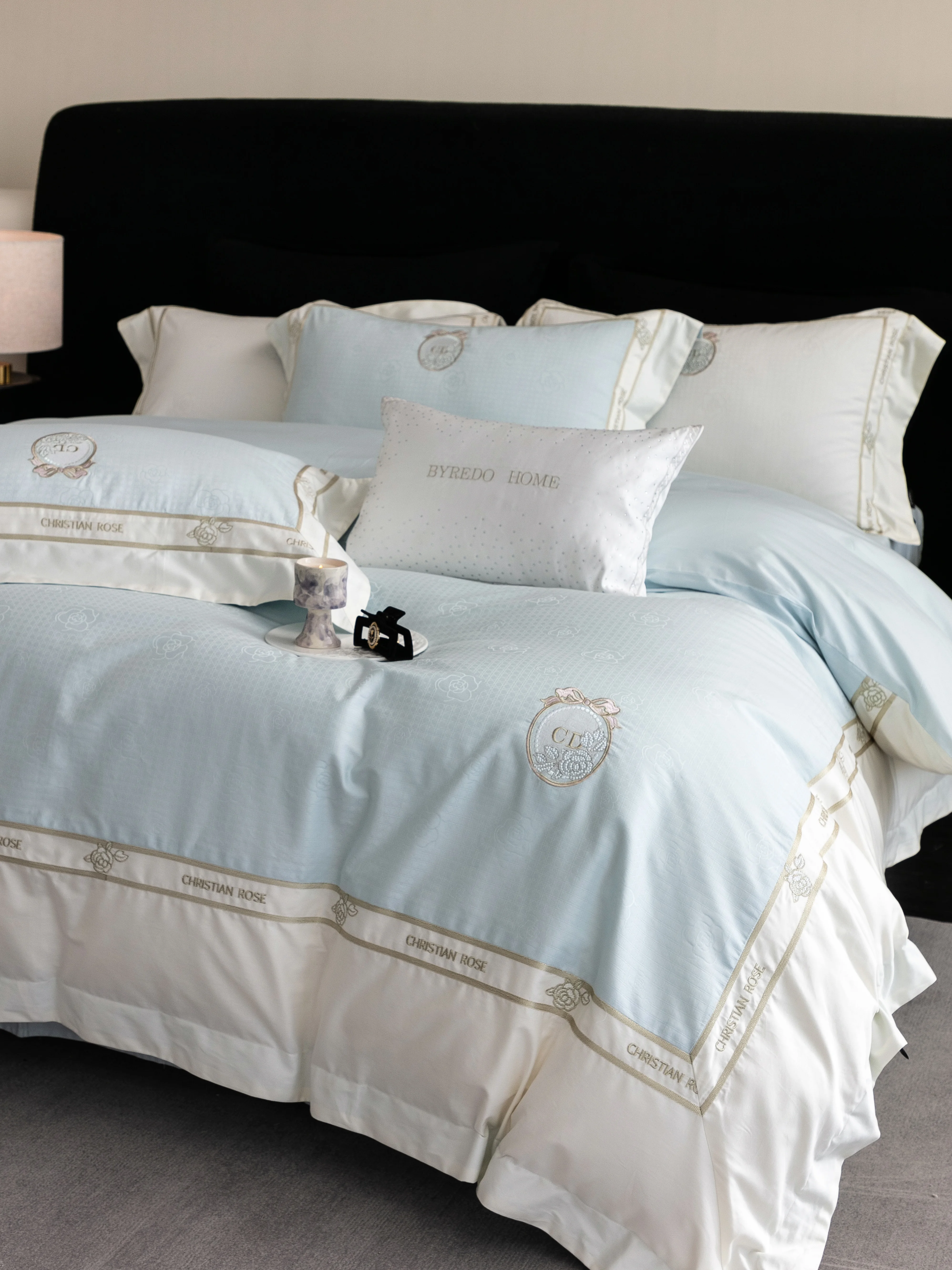 

Light Luxury 100% Pure Cotton Quilt Cover 220×240 Jacquard King Size Soft Duvet Cover Bed Linen