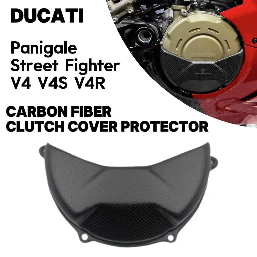 

for Ducati PANIGALE V4 V4S V4R 2018-2024 Street Fighter V4/V4S Motorcycle New Accessories Engine Cover Carbon Fiber Protector