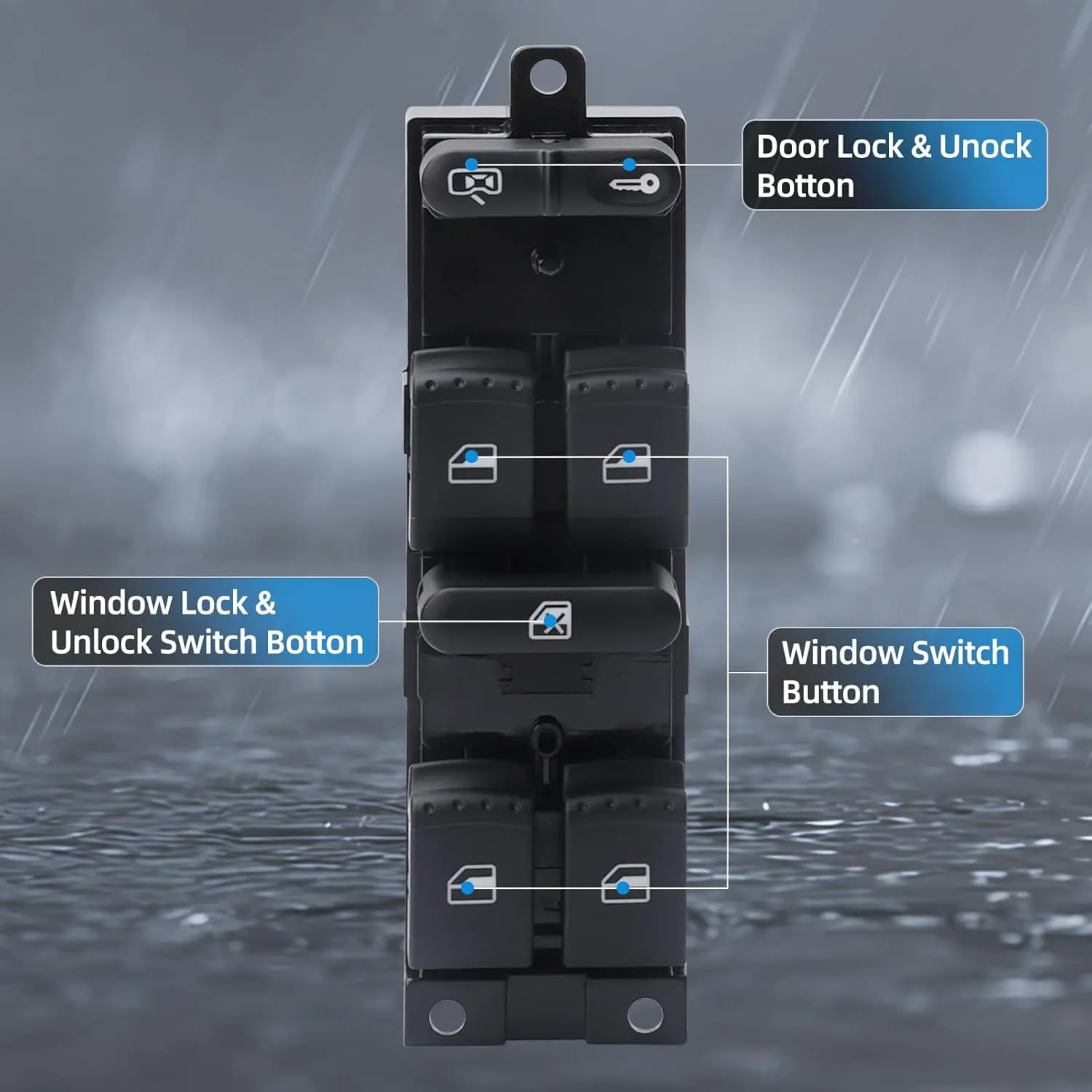 For VW Passat B5 Golf 4 Jetta MK4 Seat Toledo II 1M2 Leon 1M1 For Skoda 1J4959857B Car Master Window Control Switch /Window Lock - view 4