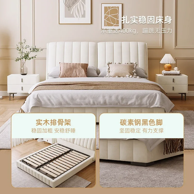 

excellent Customized Winter Bear Italian Technology Cloth Bed Modern Simple Adjustable Backrest Storage Function Fabric Bed