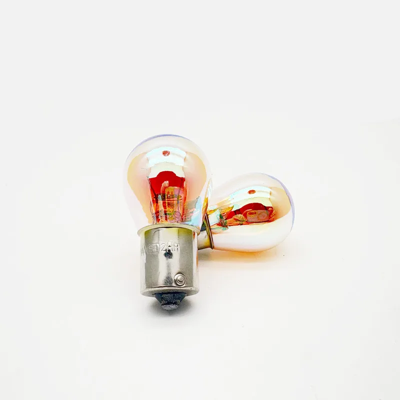 2pcs BA15S Car Tail Lights 1156 P21W Phantom Amber Signal Indicator Bulb 12V 21W Each Long Lasting Replacement for Vehicle