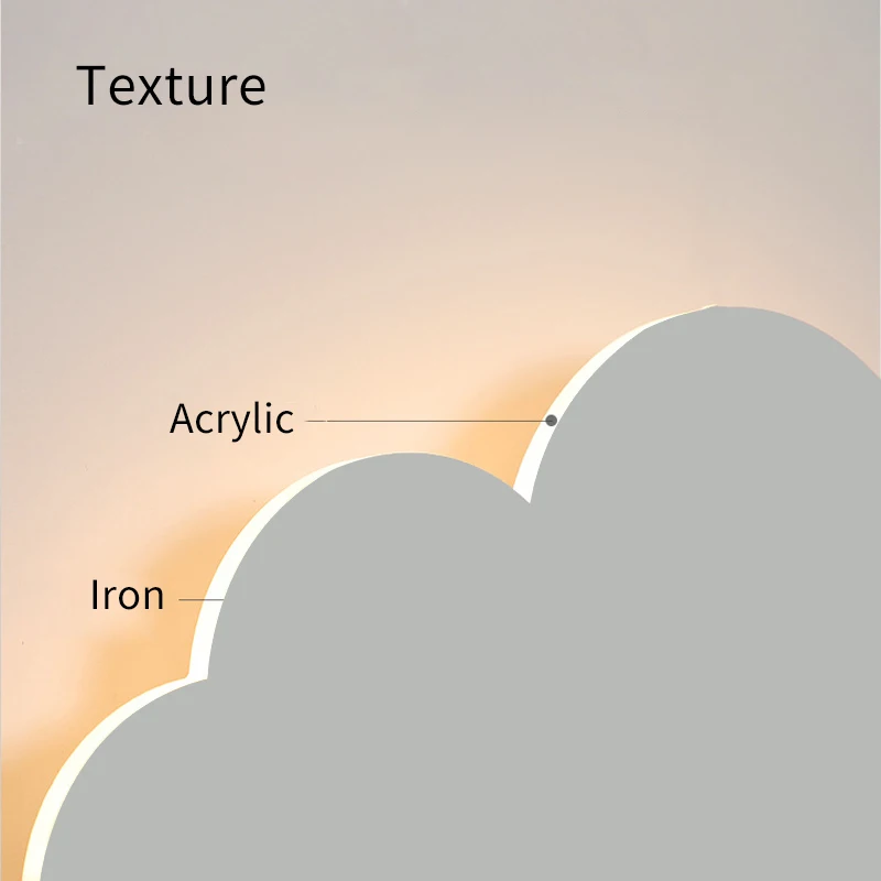 LED سحابة الجدار مصباح مع المكونات غرفة الطفل غرفة نوم السرير المعيشة غرفة الطعام العلية الإبداعية الدافئة الديكور الجدار الخفيفة AC110V-230V #6