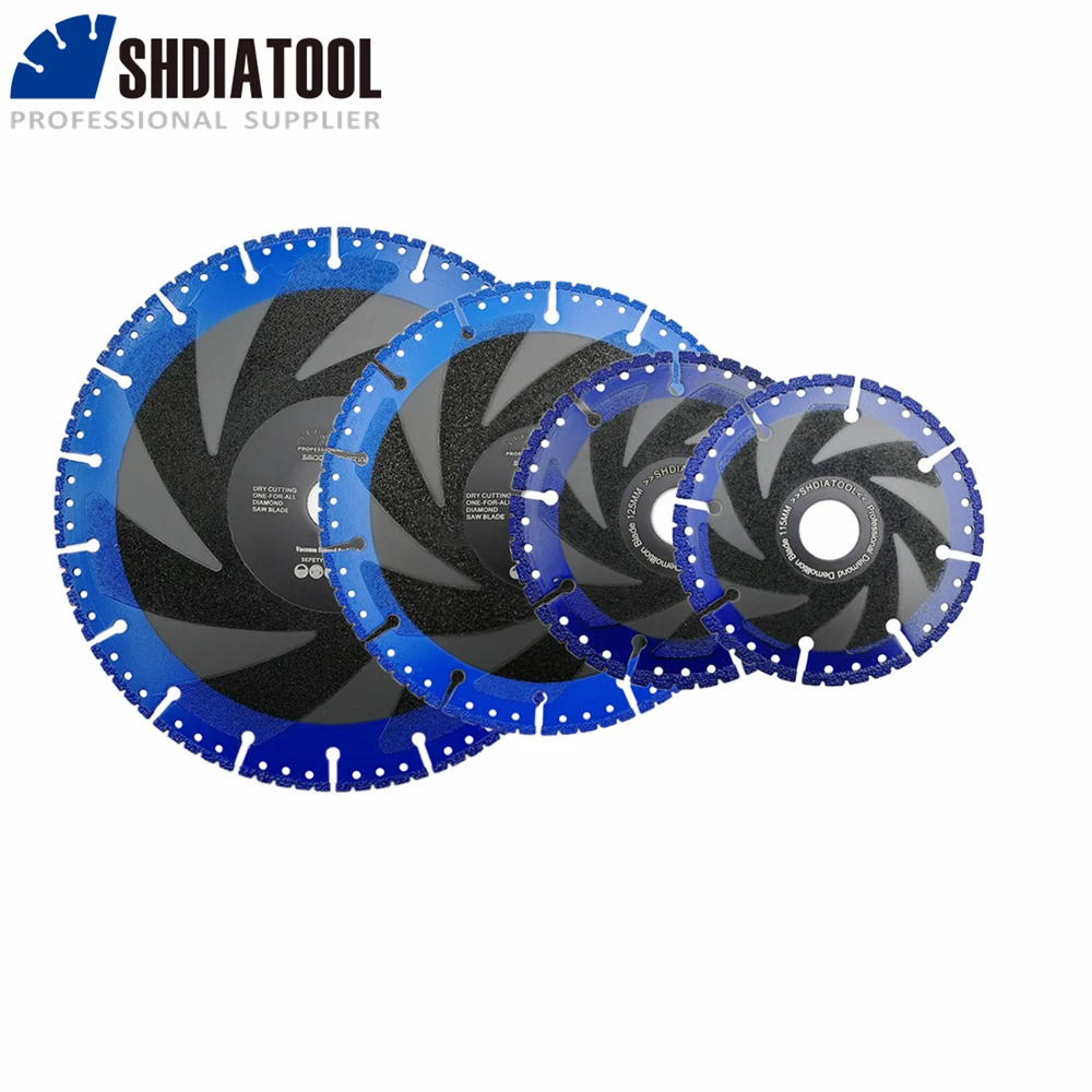 SHDIATOOL 1/2pcs Diamond Saw Blade Dia115/125/150/180/230mm For Stone Iron Steel Granite Marble Plastic Demolition Cutting Disc