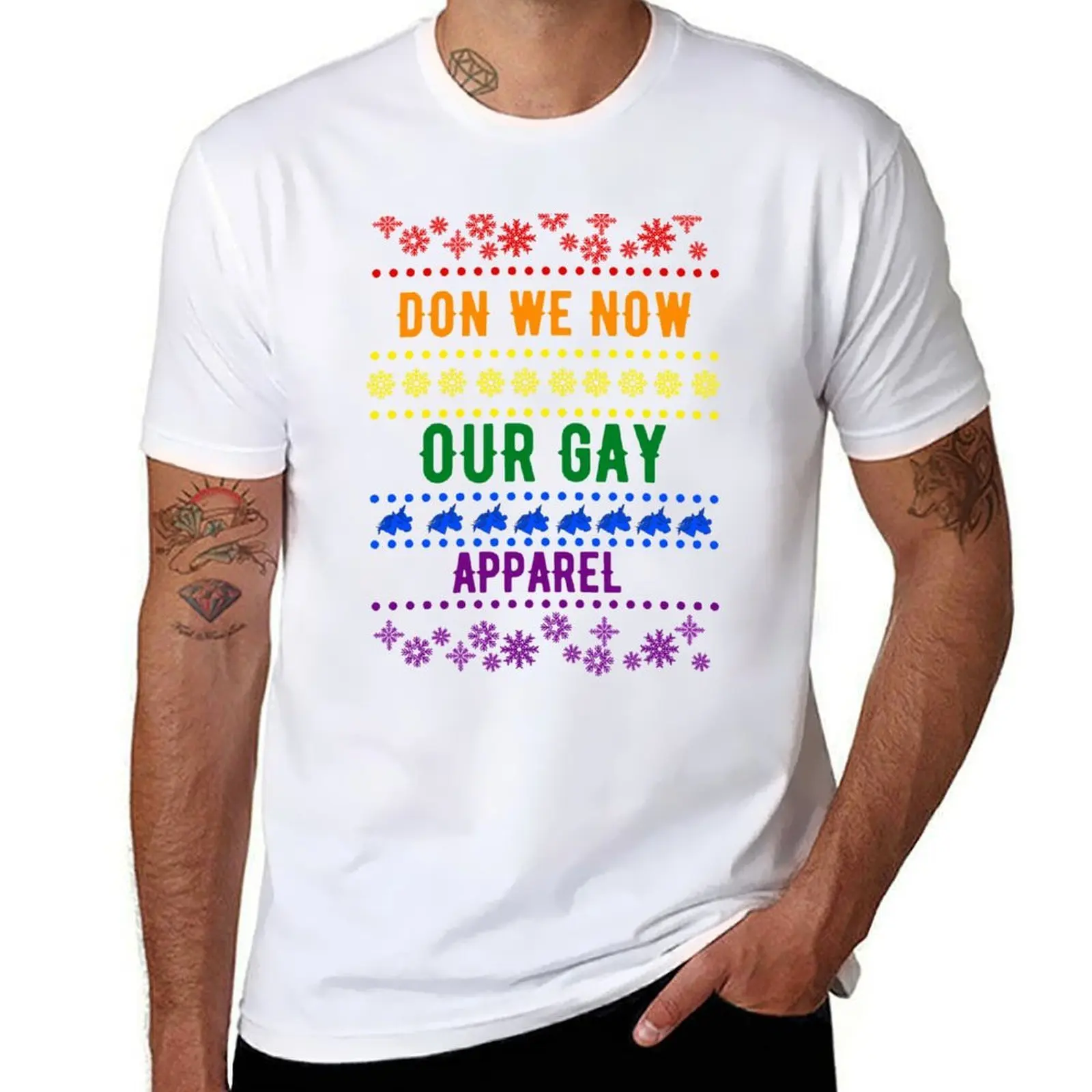

Don We Now Our Gay Queer Apparel - LGBTQ+ Pride T-Shirt t shirt man luxury graphic t shirts for man T-Shirt