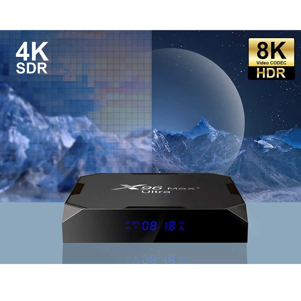 

Smart TV Box X96Max Plus Ultra S905X4 Android 11 Amlogic 4GB 64GB TVBOX 8K Wifi BT Media Player 4GB 32GB Set Top Box