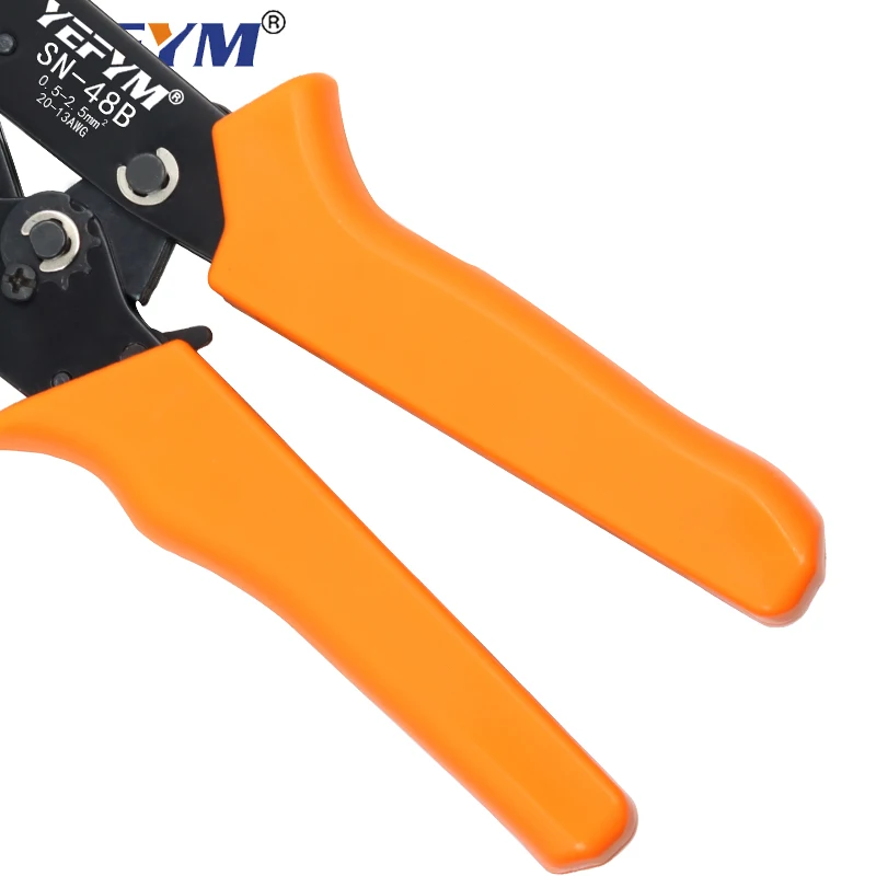 SN-48B crimping pliers 0.5-2.5mm2  high precision jaw with TAB 2.8 4.8 6.3 car terminals sets wire electrical YEFYM hand tools