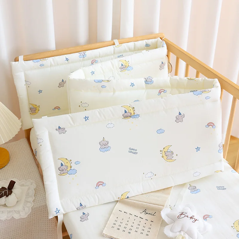 2026-recinzione-per-culla-borsa-in-cotone-morbido-striscia-anticollisione-recinzione-per-letto-monopezzo-per-bambini-panno-di-protezione-per-letto-impiombato-recinzione-per-bambini