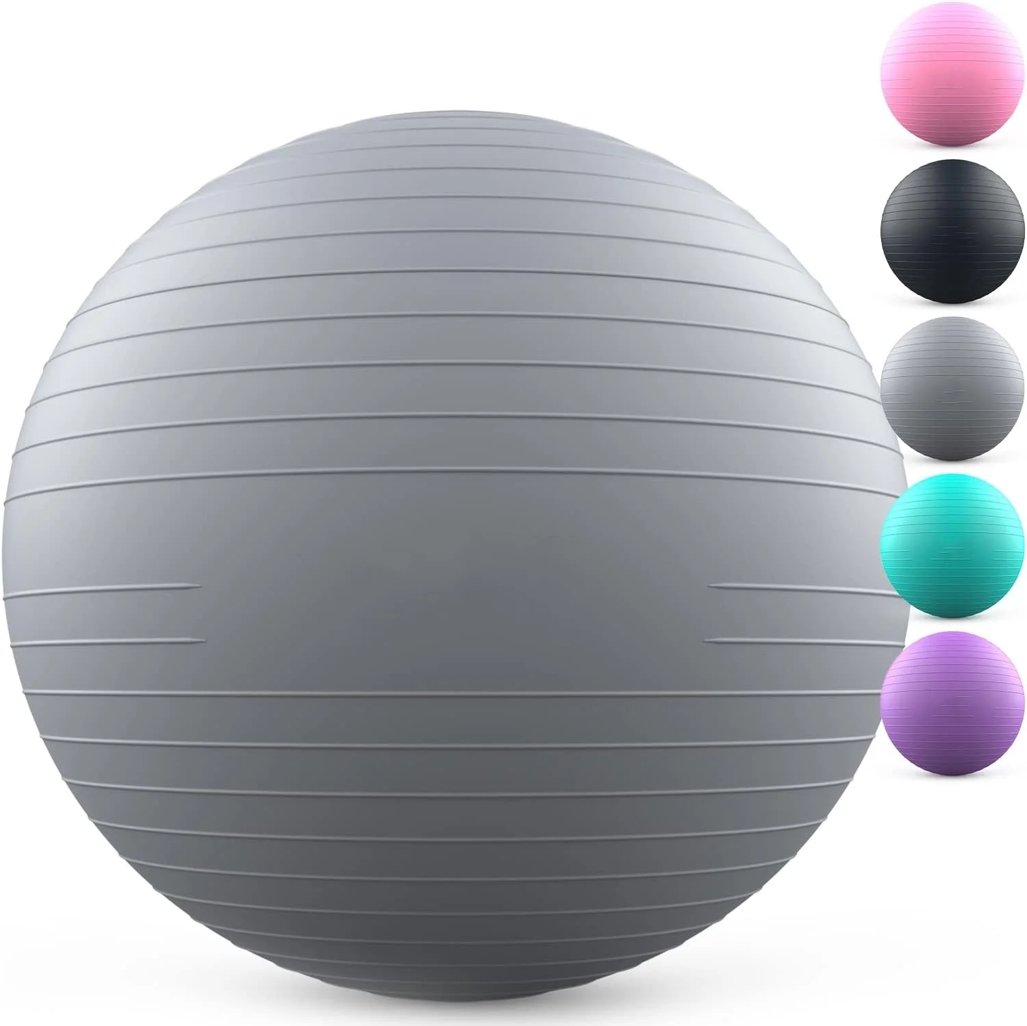 

Adjustable Lightweight Premium Comfortable Yoga Ball for Stability and Strength Training at Home