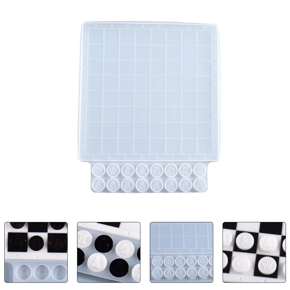 

Chess Board Mold Premium Silicone for Resin Casting Easy Demold Smooth Finish Reusable DIY Epoxy Chess Game Mold