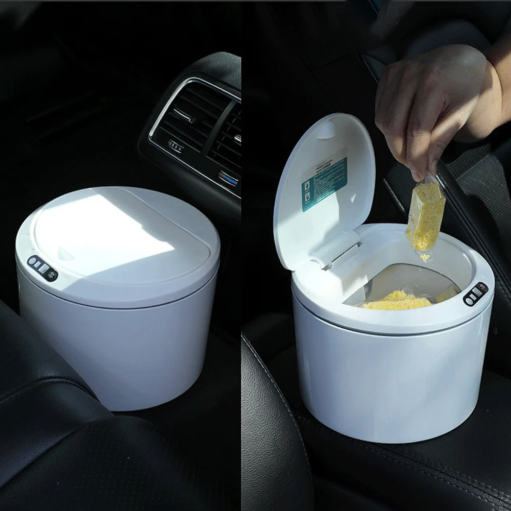 Electric Sensor Garbage Bucket 3L Automatic Desktop Trash Can Bucket Removable Clean Accessories for Car Outdoor