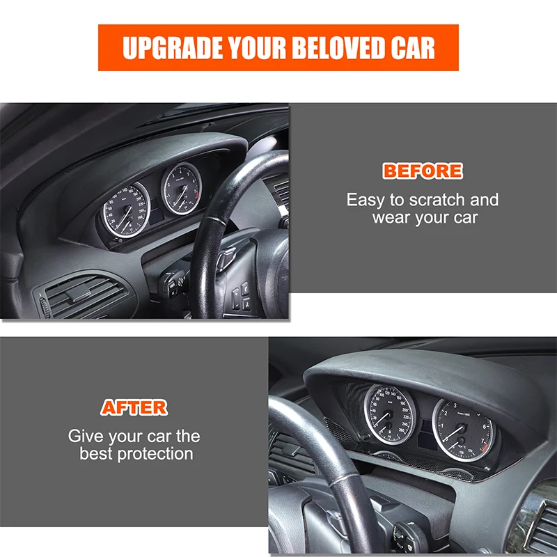 

For BMW 6 Series E63 E64 2004-2010 Sticker Soft Carbon Fiber Gear Shift Air Outlet Window Lift Panel Dec Car Interior Accessory
