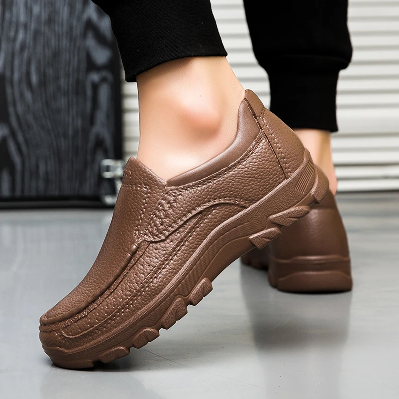 Kochschuhe für Herren, wasserdicht und ölbeständig, Küchenarbeitsschuhe, ultraleichte, rutschfeste EVA-Freizeitschuhe mit weicher Sohle für Herren, Gartenschuhe – Detail 11