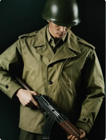US M41 Jacket WWII Replica Military Edition Pure Cotton Jacket Washed Men's Style