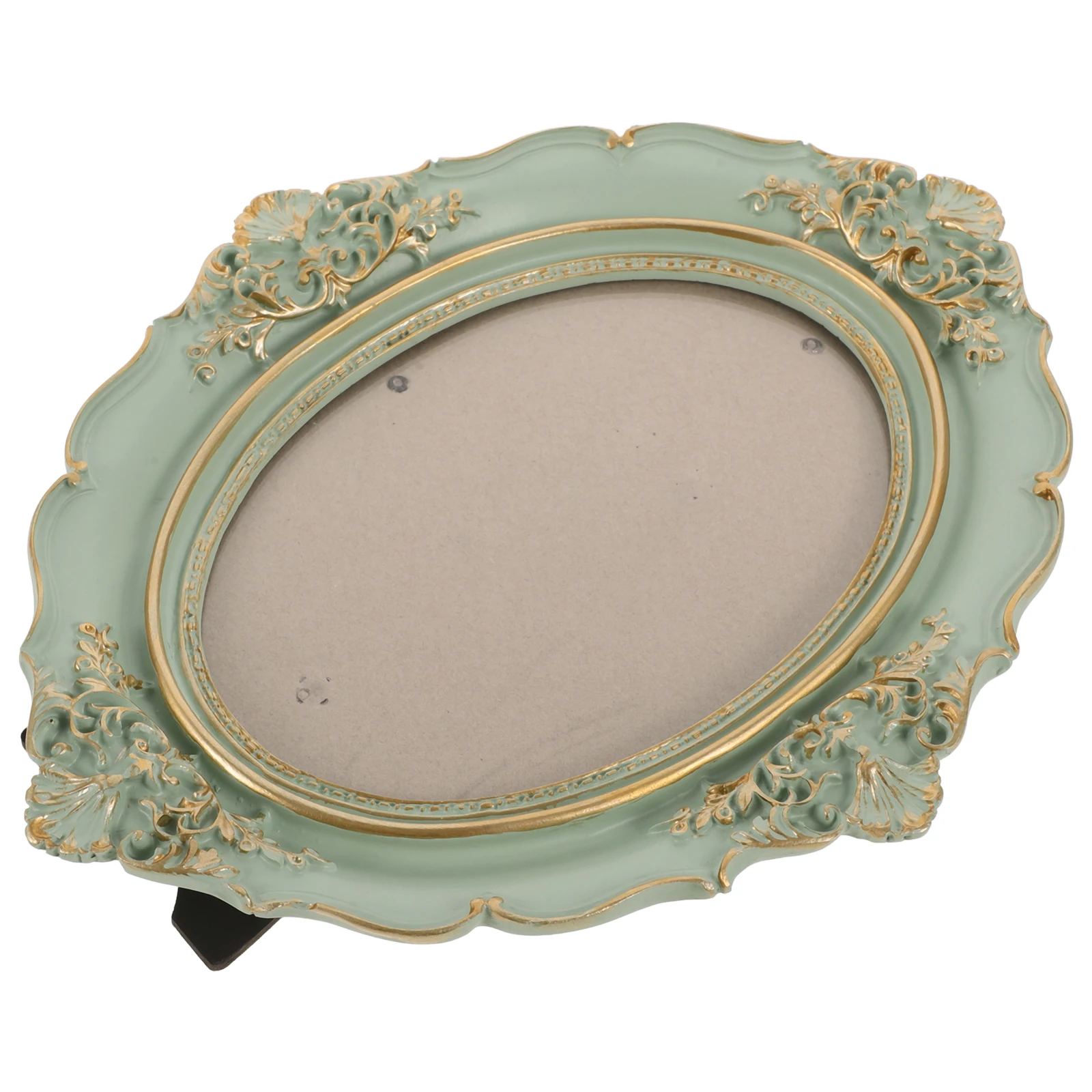 إطار صور على الطراز الأوروبي صورة صغيرة عتيقة معلقة من الراتنج الأخضر للأطفال