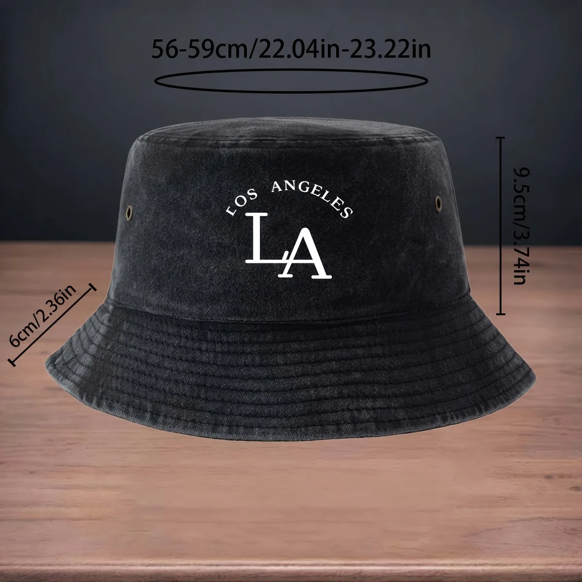 High-Quality Printed LOS ANGELES Letter LA Pattern Fisherman Hat Fishing Lure Essential Fishing Cap Foldable Storage Easy to Car