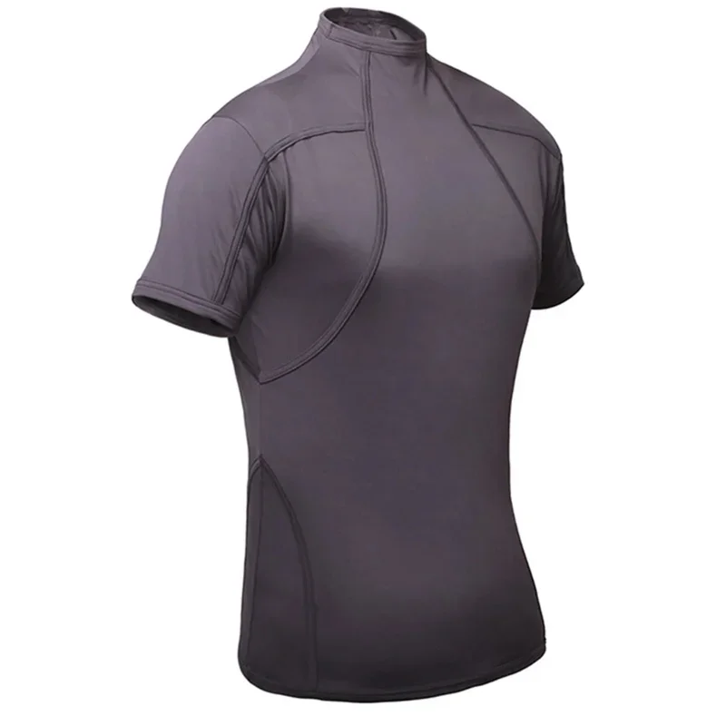 Resident 4 Leon S Kennedy Evil Cosplay Kostuum Grijs T-shirt Death Island T-Casual Streetshirt Voor Man Halloween pak MN12