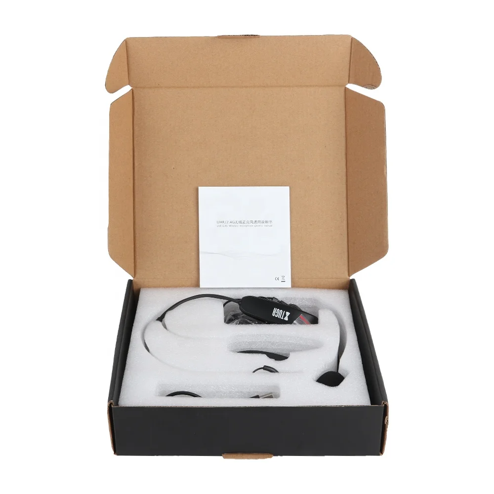 Sepuluh item TLF Xtuga KX-623 Mikrofon Headset Nirkabel UHF Logam Lavalier dengan Klip untuk Penggunaan Konferensi.