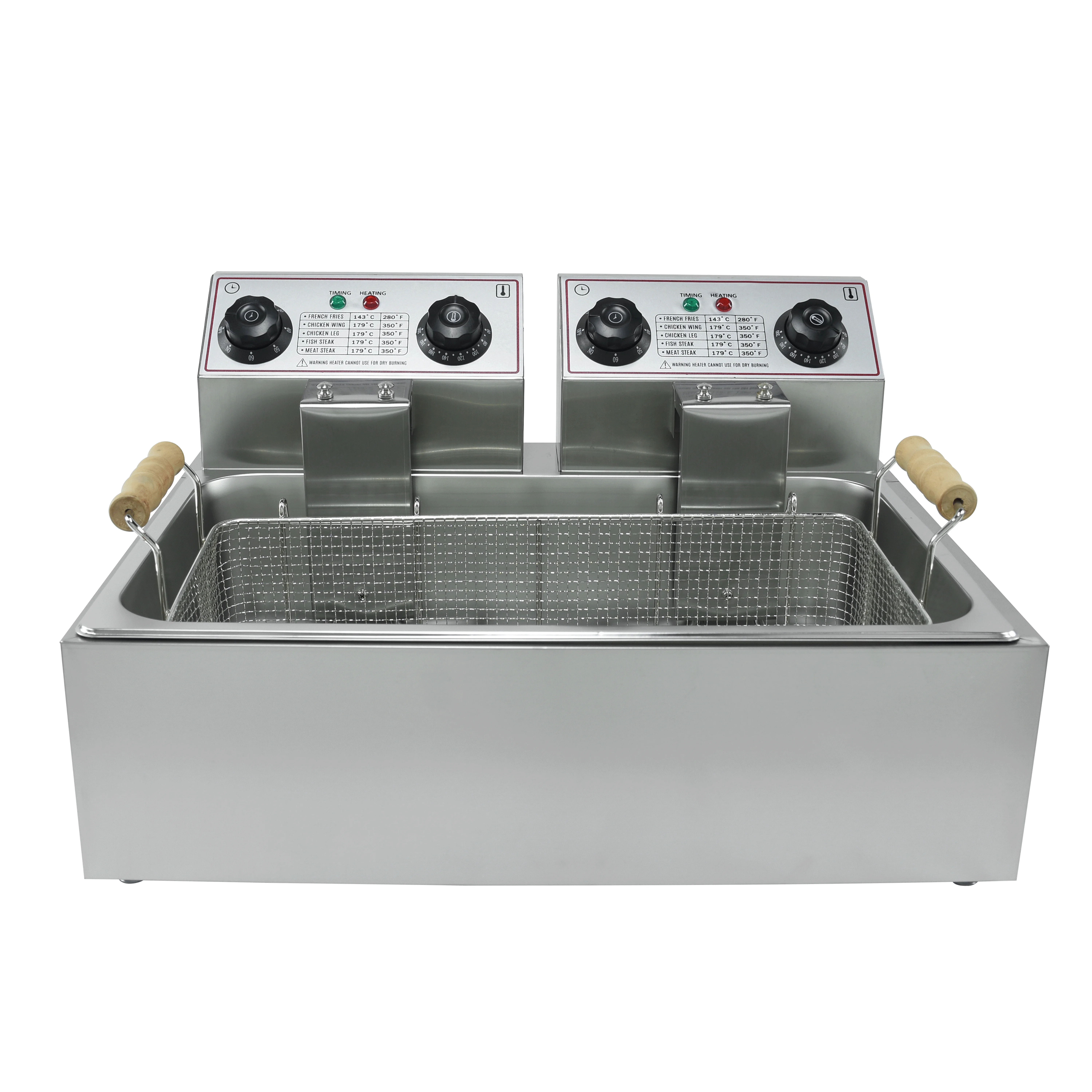 Freidora eléctrica comercial De patatas fritas De 12L, máquina De cocina profesional, freidora Freidora De Papas, freidora eléctrica