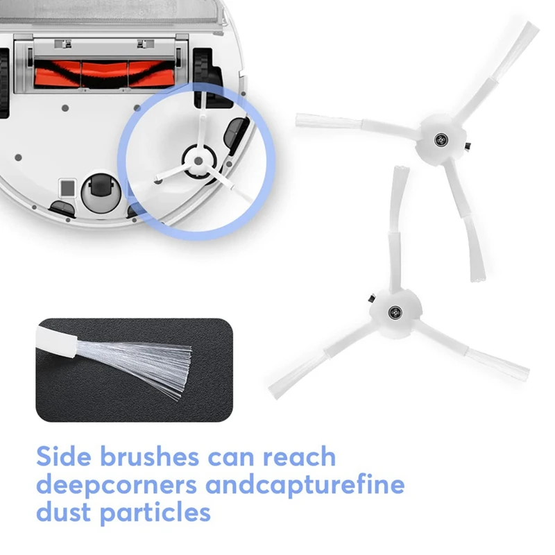 Запчасти для пылесоса Roborock S50 S51 S55 S5 S6 S5max, основная и боковая щетки, фильтр НЕРА