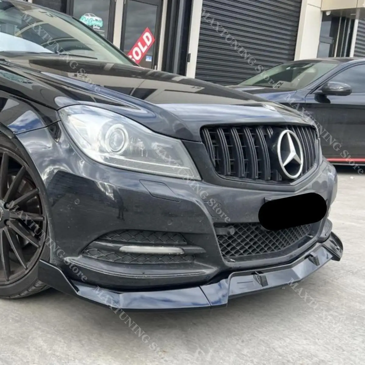 

AR Style For Mercedes-Benz C Class W204 2007-2013 Front Bumper Lip Splitter Spoiler Diffuser Guard Protector Cover Trim Bodykits
