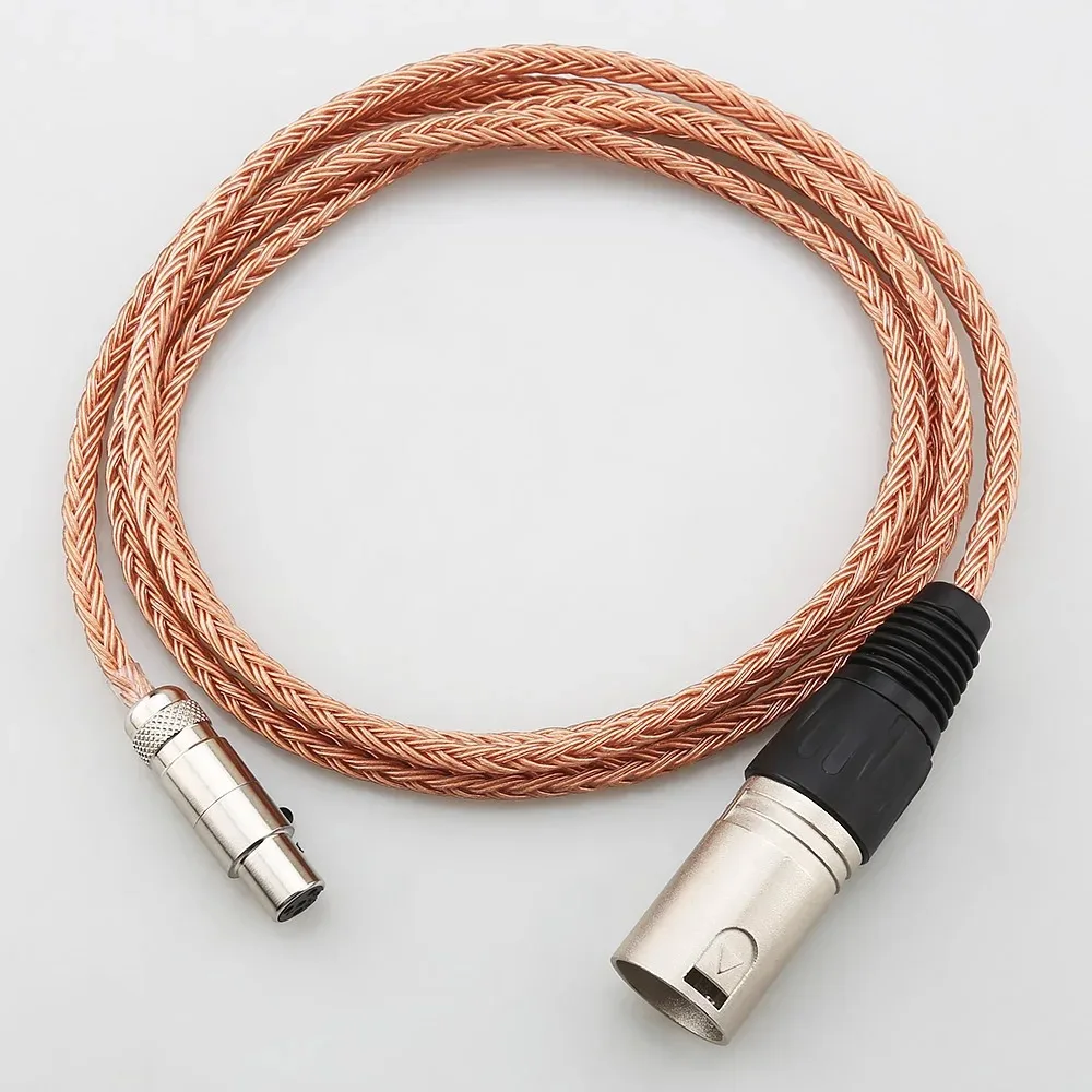 Kabel HD490 PRO, 16-żyłowy, z przewodami OCC, 4-pinowy, mini XLR, zbalansowany kabel słuchawkowy do słuchawek Sennheiser HD480 PRO, 4,4 mm, XLR, 3,5 mm, 2,5 mm, 6,35 mm, długość 0,5–5 m. — zdjęcie produktu 5