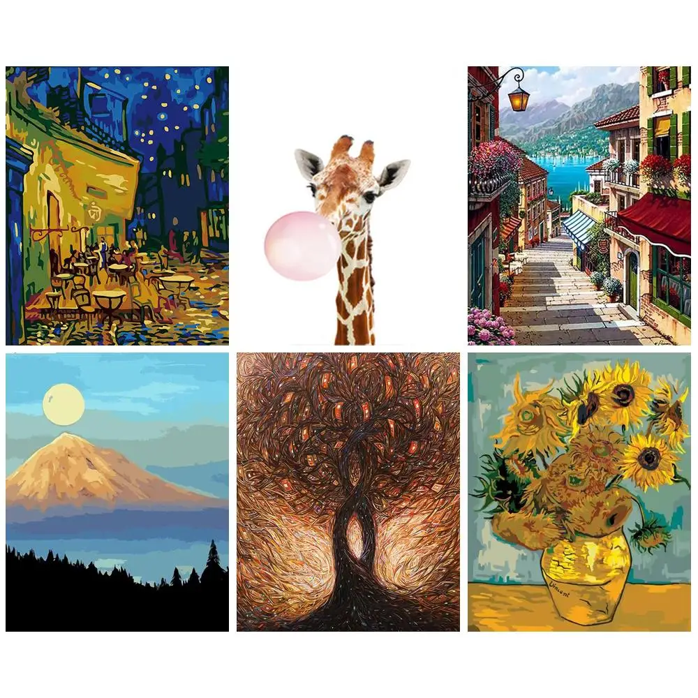 

CHENISTORY 40x50cm Pictures By Numbers Landscape Frame Painting By Numbers Figure On Canvas DIY Home Decoration DIY Gift