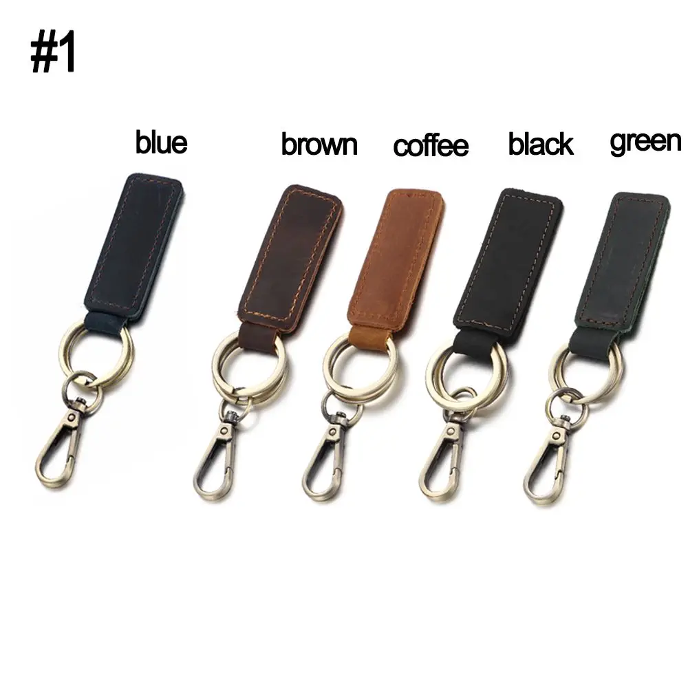 New Fashion Friendship Gift Accessories Car Key Ring Leather Keychain Bag Pendant