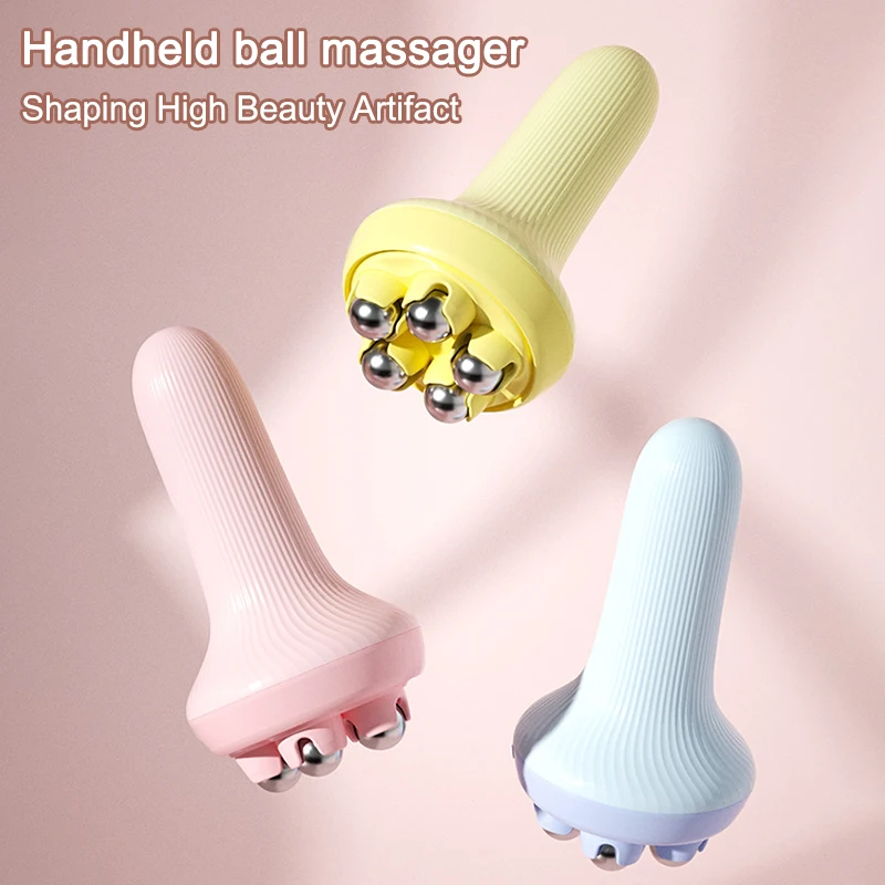 1 Household Hand-Held Roller Massager, Portable Muscle Relaxation, Abdominal, Leg Shaping Meridian Brush, For Both Men And Women