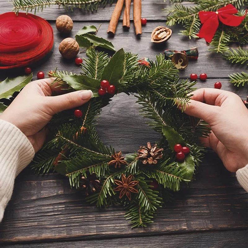 

2 Pcs Round Wreath Iron Ring Floral Hoop Metal Frame Craft Base Christmas Supplies Diy Support Hoops Centerpiece for Table