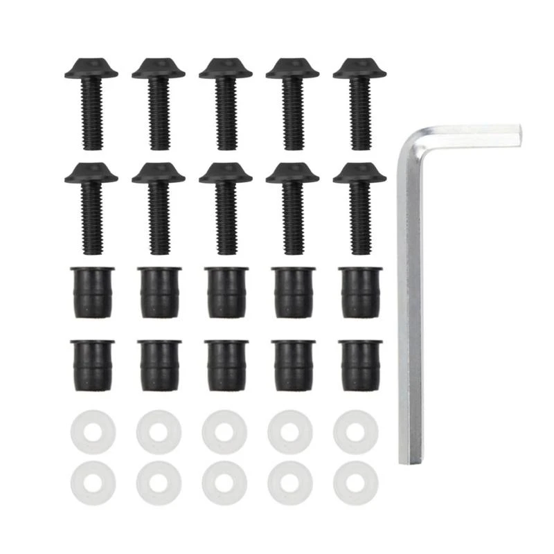

Reliable Motorbike Windshield Bolts Pack of 10 5mm Screws for Windscreen Easy Replacement Screws for Most Sport Bikes