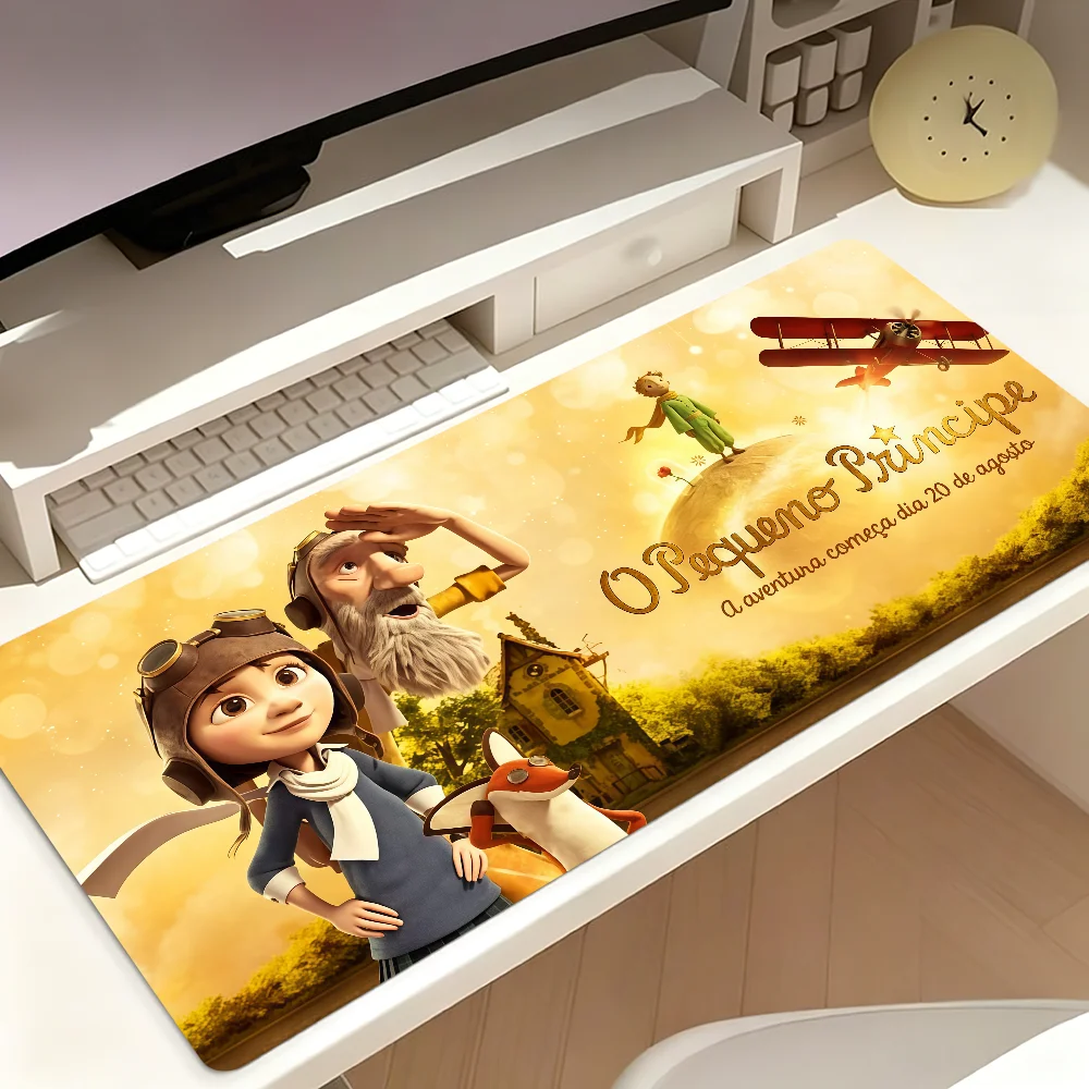 Anime T-The Little Prince Mouse Pad Large Non-slip Lockedge Desktop Computer Desk Mat Keyboard MousePad Office Gamer Student