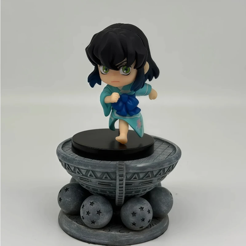 Auténtico Bandai Demon Slayer anuncia movimiento quinta generación Nezuko Inosuke comida juguete estatuilla coche modelo ornamento regalo para amigo