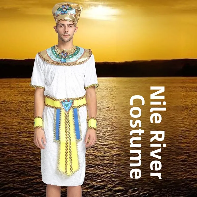 Volwassen Halloween Prins Kostuum Farao Koningin Kostuum Egyptische Godin Outfit Traditionele Chinese Stage Performance Wear voor dames