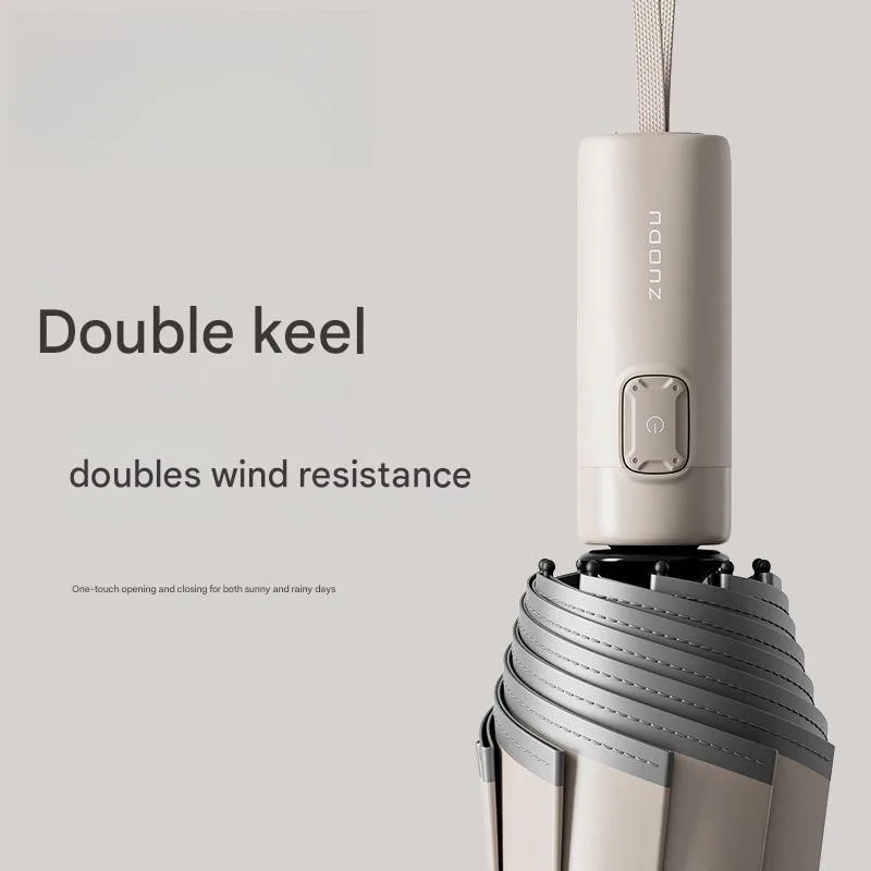 

Полностью автоматический зонт, сверхпрочный, устойчивый к ветру и дождю, очень большой, утолщенный и усиленный, мужской складной зонт