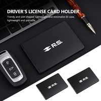 Car Anti-theft ID Credit Card Holder Metal Wallets Pocket Case For Renaul Arkana Captur Twingo Talisman RS Line Logan Duster