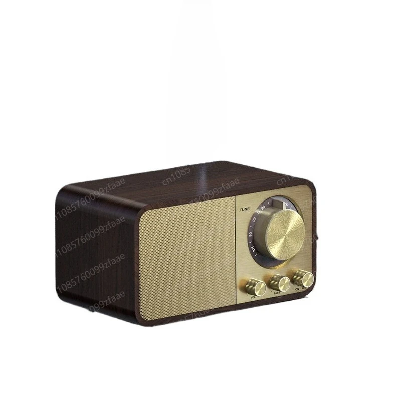 66 retro bluetooth speaker wooden classical home radio subwoofer card retro small stereo