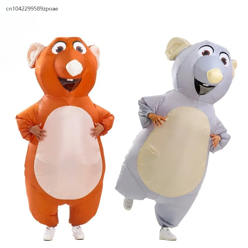 

Funny Cute Inflatable Mouse Costume Adult Role Playing Animal Christmas Carnival Party Stage Performance Props Costume 2025