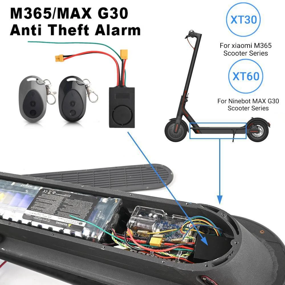 

New Anti-Theft Remote Control big Alarm For xiaomi M365 1s pro pro2 for Ninebot max G30 G30D Electric Scooter Device Replacement