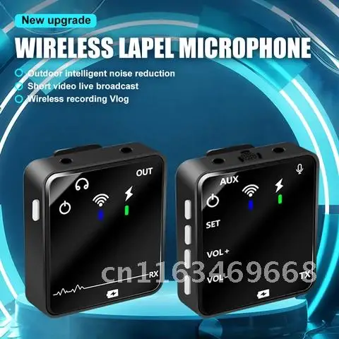 

Беспроводной петличный микрофон 2,4G, система для потоковой видеосъемки, нагрудный микрофон для телефона, DSLR, камеры, записи, студийных интервью