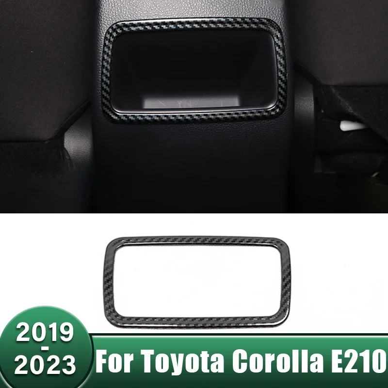 

Car Rear Armrest Box Air Condition Vent Outlet Frame Cover Trim Sticker For Toyota Corolla E210 2019 2020 2021 2022 2023 Hybrid