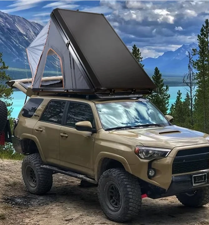 Foldable Waterproof Truck Hard Shell SUV Triangle Top Tent Customized 1-2 Person